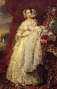 Franz Xaver Winterhalter Portrait of Helena of Mecklemburg-Schwerin oil painting
